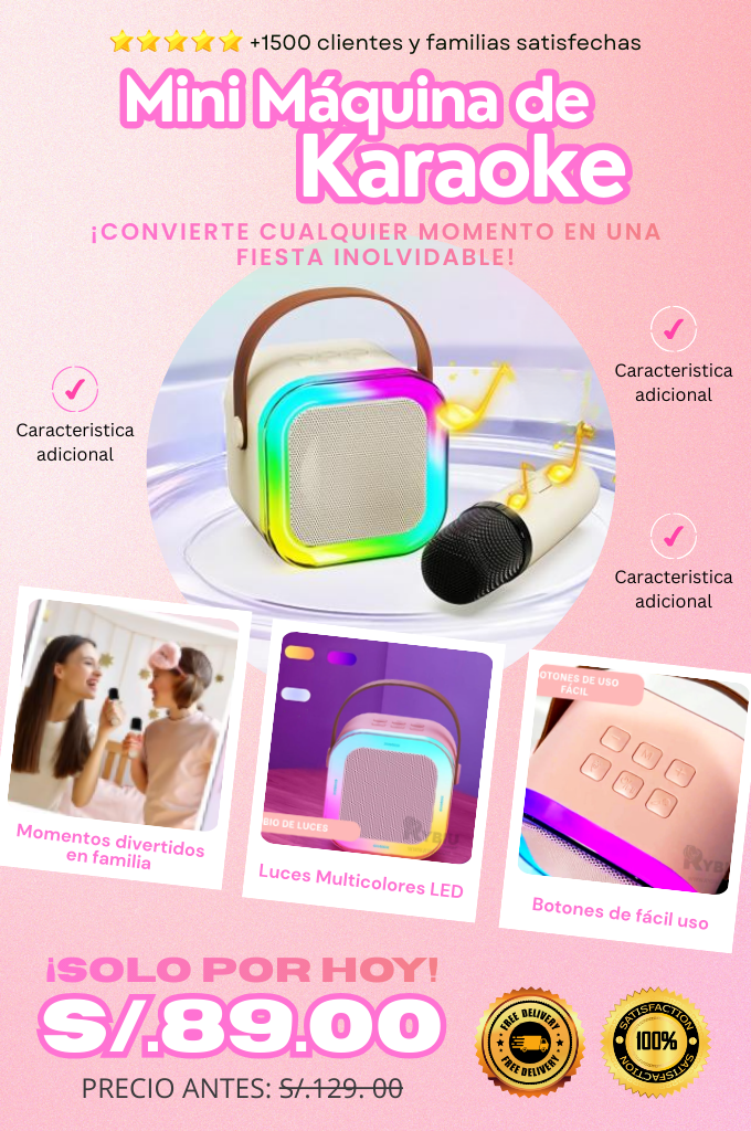 Mini Maquina de Karaoke